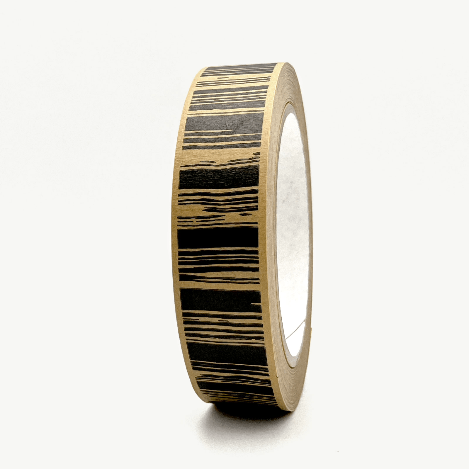 Oak Paper Gift Wrap Tape, 25mm x 50m, Brown/Black