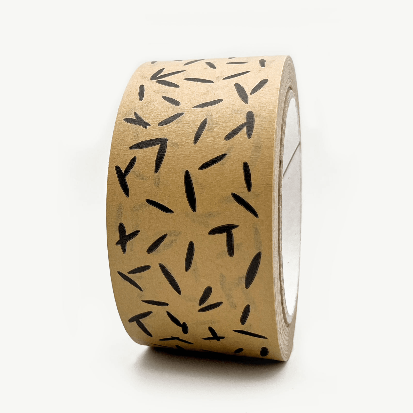 Seed Paper Packing Tape, 50mm x 50m, Brown/Black