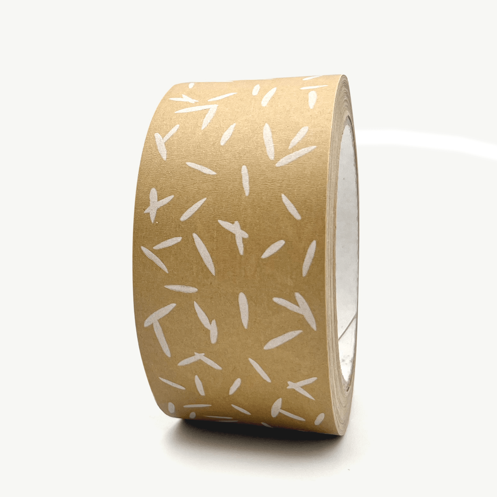 Seed Paper Packing Tape, 50mm x 50m, Brown/White